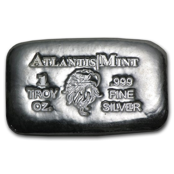 1 oz Hand Poured Silver Bar - Eagle 1 oz Hand Poured Silver Bar - Eagle